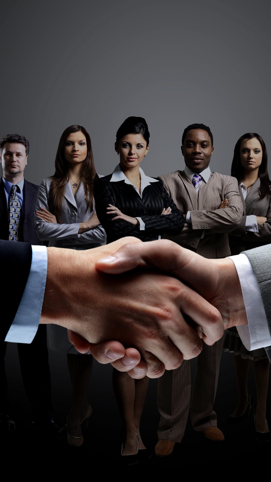 concept of a professional business team and reliable partnership